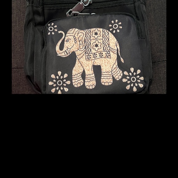 #1088+ Elephant Print Brown Crossbody Bag - Picture 2 of 6